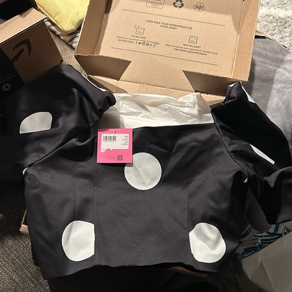 NWT Kate Spade Polka Dot Crop Top Size 8 - Picture 6 of 6
